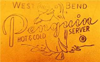WEST BEND ~ Vintage PENGUIN Copper ICE BUCKET/HOT & COLD SERVER 