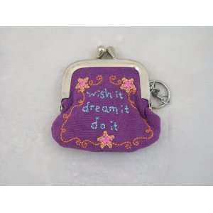  Coin Purse By Natural Life  Wish It Dream It Do It