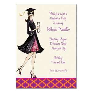  Gorgeous Grad   Brunette Invitations Health & Personal 