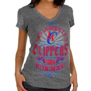  Los Angeles Clippers Missy Tri Blend V Neck Premium T 
