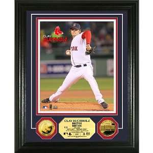  Boston Red Sox Clay Buchholz 24KT Gold Coin Photo Mint by 