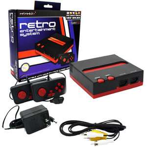 Retro Entertainment System NES Console 8 bit Classic Nintendo Red 