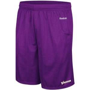  Reebok Minnesota Vikings Purple Johnson Mesh Shorts (XXXX 