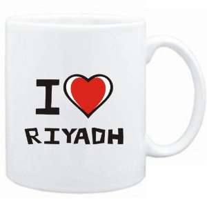  Mug White I love Riyadh  Capitals