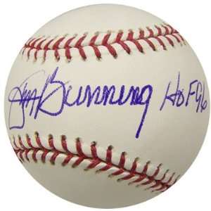  Jim Bunning HOF 96 Autographed Baseball Detroit Tigers 