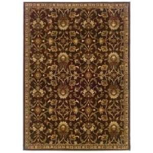  Riverwoods Collection Wind Carpet Brown 5x76 Area Rug 