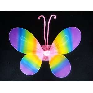    Rainbow Butterfly Fairy Costume Wings for Girls Toys & Games