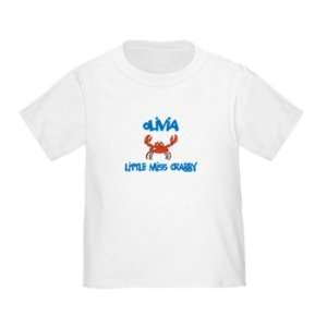  Personalized Olivia Little Miss Crabby Infant Toddler Shirt Baby