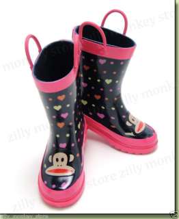 Paul Frank Julius Rain Boots Shoes Toddler Girls Pink  