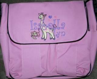 Personalized Diaper Baby bag Safari, Jungle, Animal  