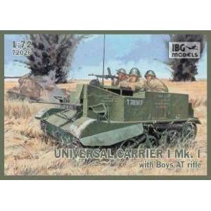   72 Universal Carrier I Mk I w/Boys Anti Tank Rifle Kit Toys & Games