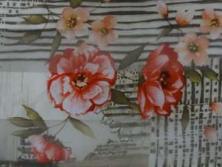 209s18 ~ OSCAR ~ Ladies Silk Scarf Square ~ Beautiful Floral Design 