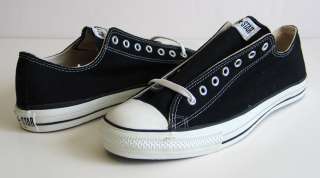 Vintage Converse Chuck Taylor All Star Shoes Sneakers Black Low Cut 