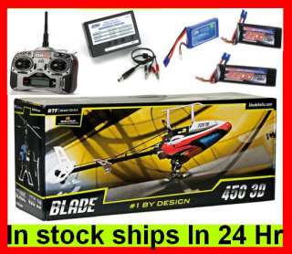   450 3D RTF Electric Helicopter w/ 3x Battery DX6I Radio Mode 2  