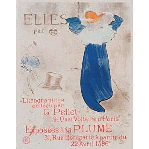  Elles by Henri de Toulouse Lautrec   28 3/4 x 21 1/2 