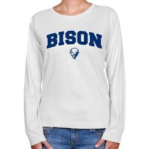  NCAA Bucknell Bison Ladies White Logo Arch Long Sleeve 