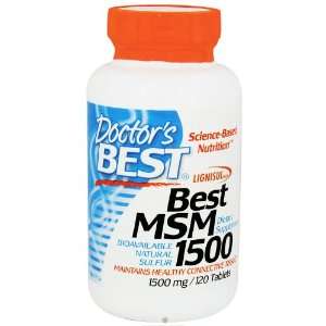  Doctors Best MSM 1500    1500 mg   120 Tablets Health 
