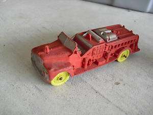 Vintage Auburn Rubber Red Firetruck LOOK  