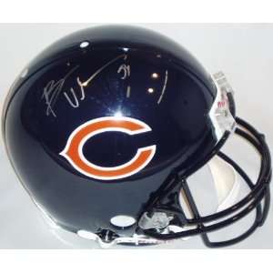 Brian Urlacher Autographed Helmet   Authentic  Sports 