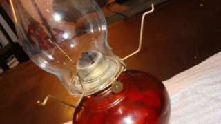 VINTAGE,ANTIQUE HOB NAIL GLASS AMBER KEROSENE,OIL P&A LAMP,LIGHT NR 