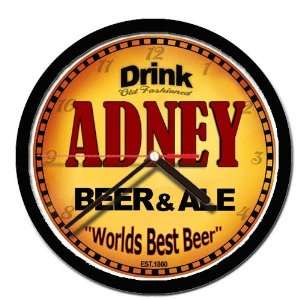  ADNEY beer and ale wall clock 