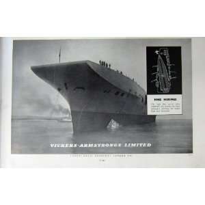 1953 54 Battle Ship Hermes Navy Patricia Perseus Sydney 