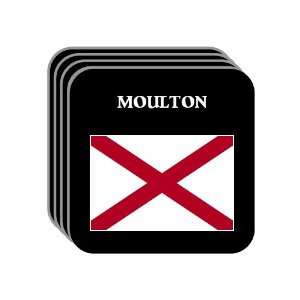 US State Flag   MOULTON, Alabama (AL) Set of 4 Mini Mousepad Coasters