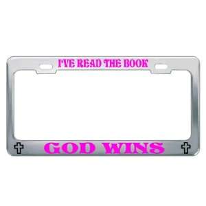 com I HAVE READ THE BOOK GOD WINS #1 Religious Christian Auto License 