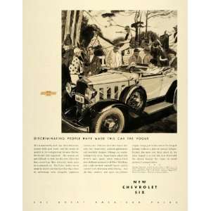  1932 Ad Chevrolet Motorcars Six Horse Racetrack Jockeys 