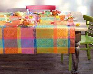 CHARMING GARNIER THIEBAUT MILLE WAX FRENCH TABLE LINENS W/ 7 COLORS 