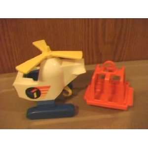  VINTAGE FISHER PRICE HELICOPTER 