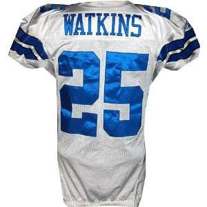  Patrick Watkins #25 2006 Cowboys Game Used White Jersey 