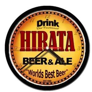  HIRATA beer and ale cerveza wall clock 