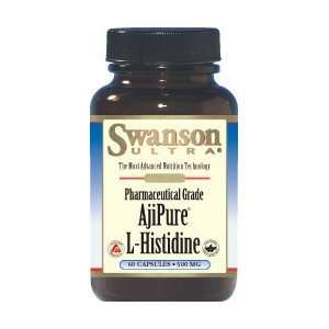  AjiPure L Histidine, Pharmaceutical Grade 500 mg 60 Caps 