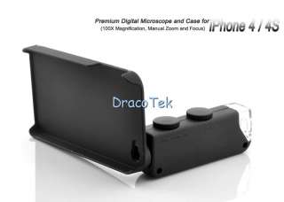   mini Digital Microscope and Case for iPhone 4 4S (100X Magnification