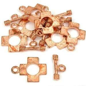  Bali Cross Toggle Clasp Copper Plated New 22mm Approx 7 