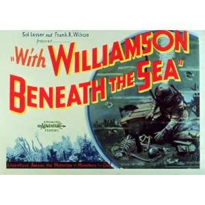  With Williamson Beneath the Sea Movie Poster (11 x 14 