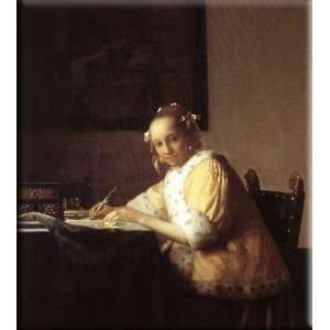   Letter 27x30 Streched Canvas Art by Vermeer, Johannes