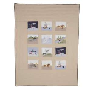  Adventure Patches Twin Quilt by Whistle and Wink