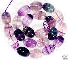 13X18mm Natural Purple Rainbow Fluorite Oval Beads 16