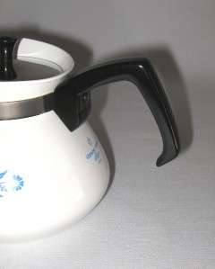 VINTAGE CORNING WARE 6 CUP COFFEE OR TEA POT IN BLUE CORNFLOWER  