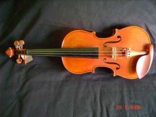 The violin is setup and ready to play, all you need is to tune it and 