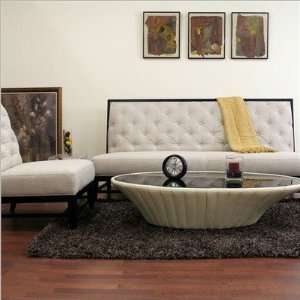   Bristol Tufted Linen Modern Sofa Set in Light Gray Furniture & Decor