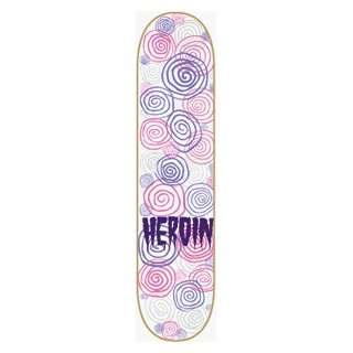  HEROIN SPIRALS DECK   8.0 w/ free tee