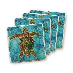  Sacred Honu Coaster Set