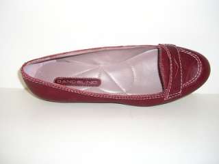 BANDOLINO Womens Shoes Red Leather Flats Size 6.5  