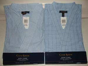 NWT Mens Club Room Light Weight Cotton Robe One size fits most S M L 