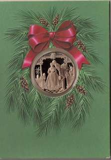 1979 Franklin Mint Christmas Coin & Card Under The Mistletoe  