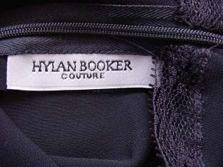 HYLAN BOOKER COUTURE Dress subtle beaded shoulder dtl 6 mint  