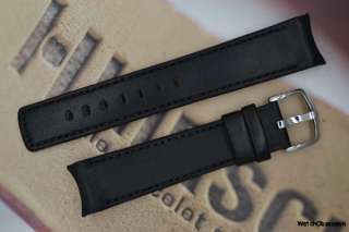 Hirsch Medici Nappa Leather Curved Ended Watch Strap in Various 
